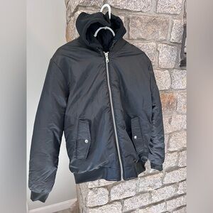 LDN Brave Soul Puffer Jacket - size M - Black